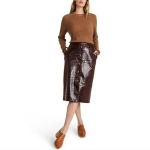 Rachel Comey X Target Faux Leather Pencil Skirt Size 6